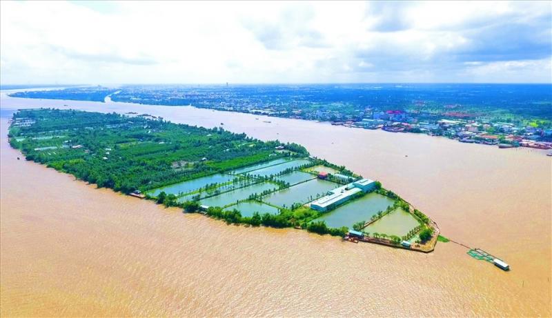 Nhìn từ trên cao xuống Cồn Sơn