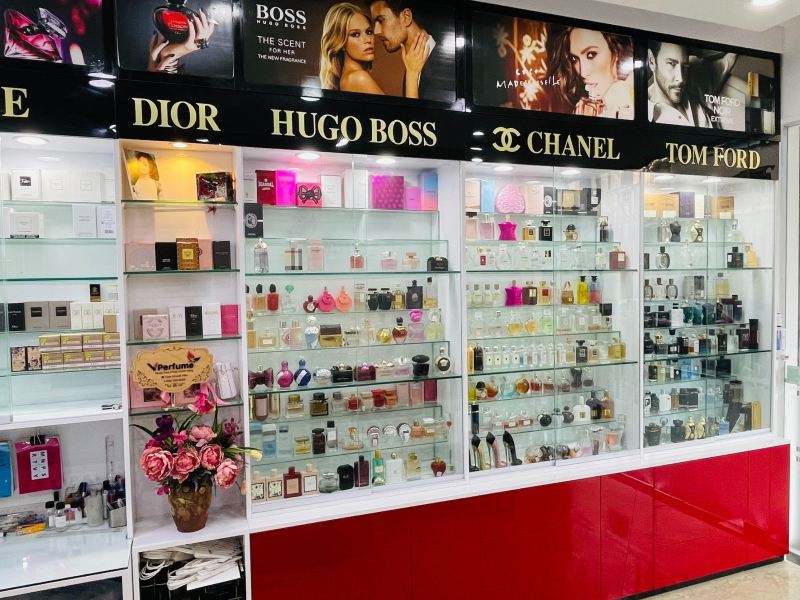 Không gian trưng bày sang trọng tại Vperfume