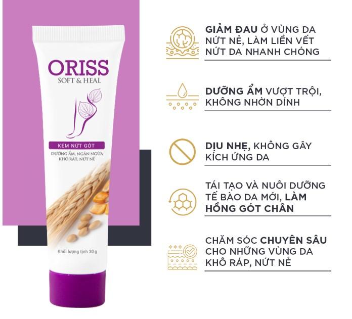 Kem dưỡng ẩm ngăn nứt gót chân Oriss Soft & Heal Oribe
